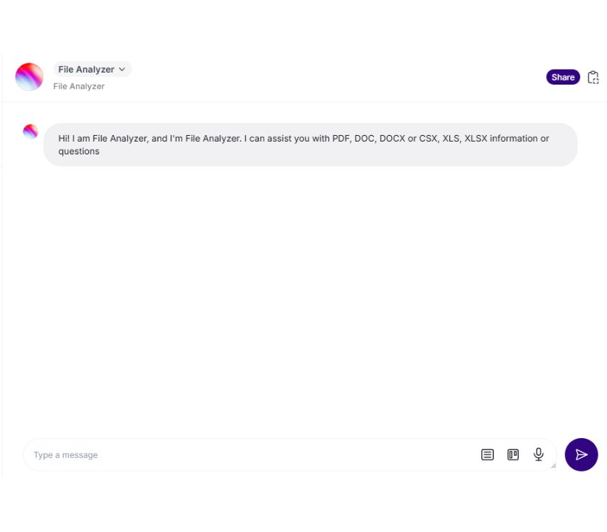 Upload, Analyze, Generate.